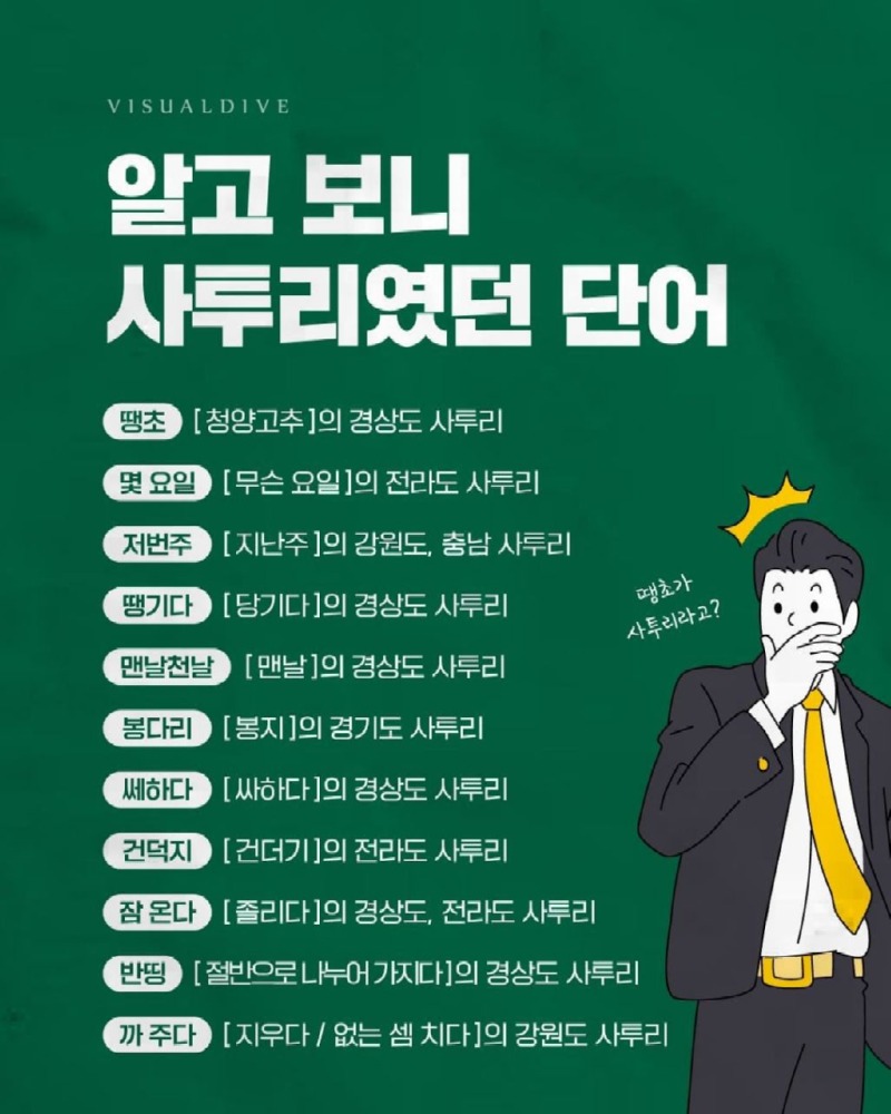 알고보니사투리였던단어.jpg