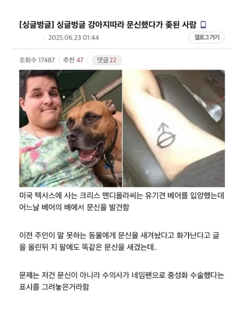 강아지문신따라했다가ㅈ된사람.jpeg