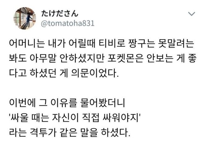 어릴때포켓몬을못보게하셨던어머니.jpg