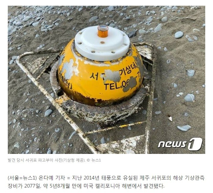5년8개월만에발견된제주도의유실물.jpg